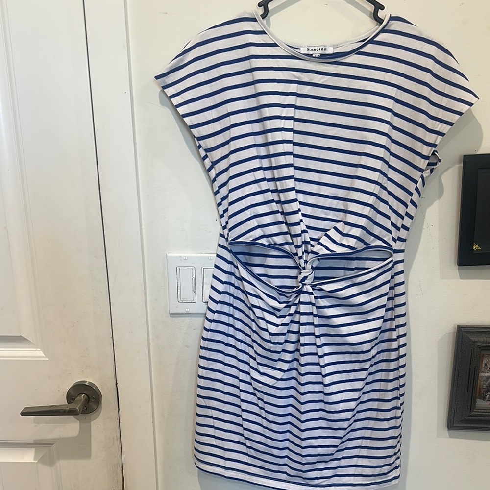 Glamorous Nautical Striped Dress